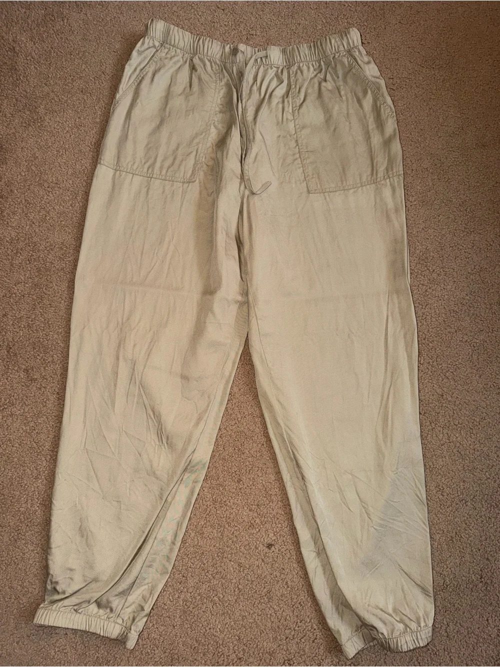 Dex Women’s Light Beige Drawstring Joggers